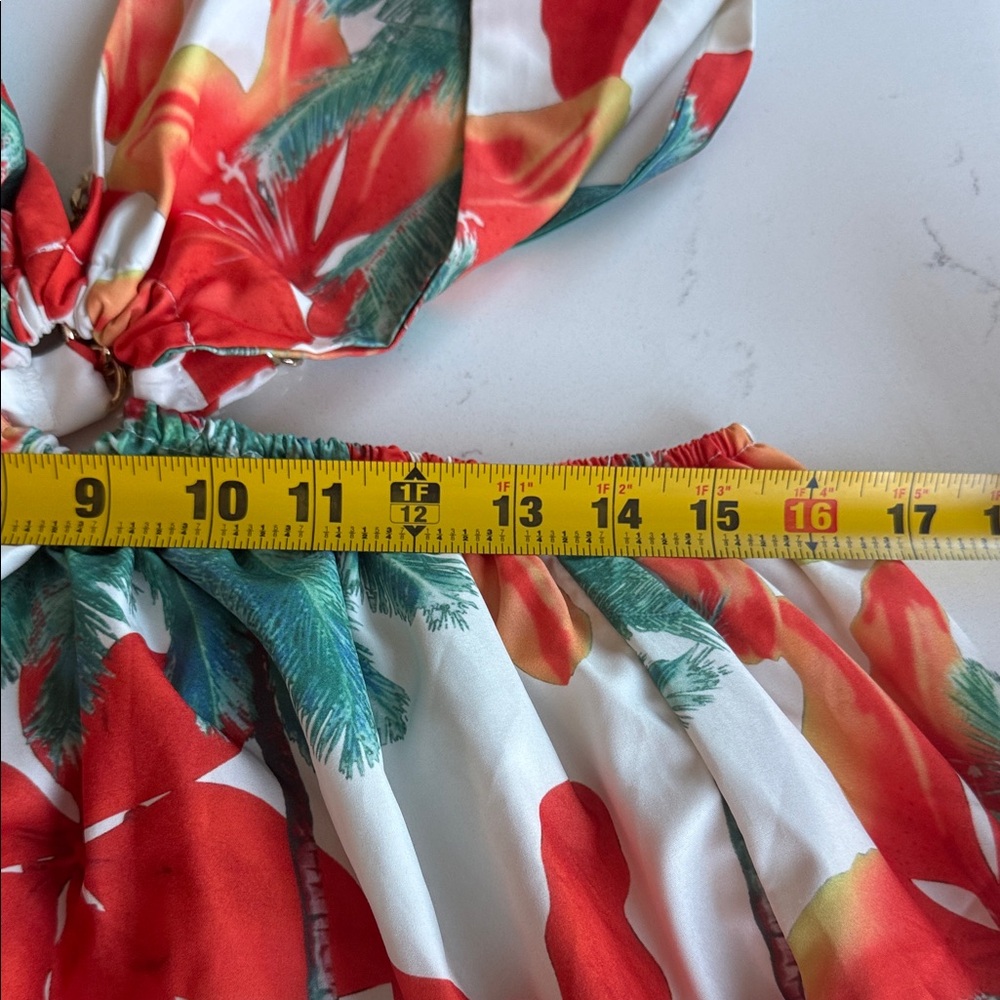 Vibrant Floral Halter Maxi Dress - Picture 9 of 11